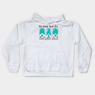 We Wear Teal For Tourette Syndrome Awareness Kids Hoodie